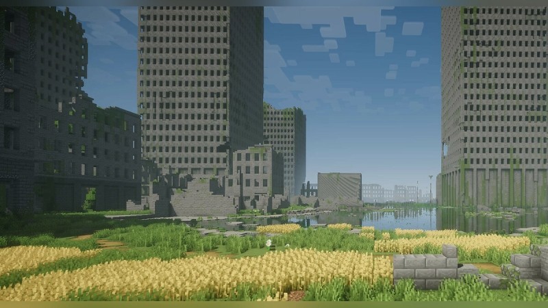 В Minecraft построили постапокалиптический город — игра стала похожа на Fallout