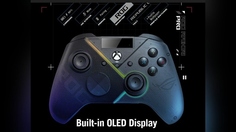ASUS и Xbox показали геймпад с OLED-дисплеем