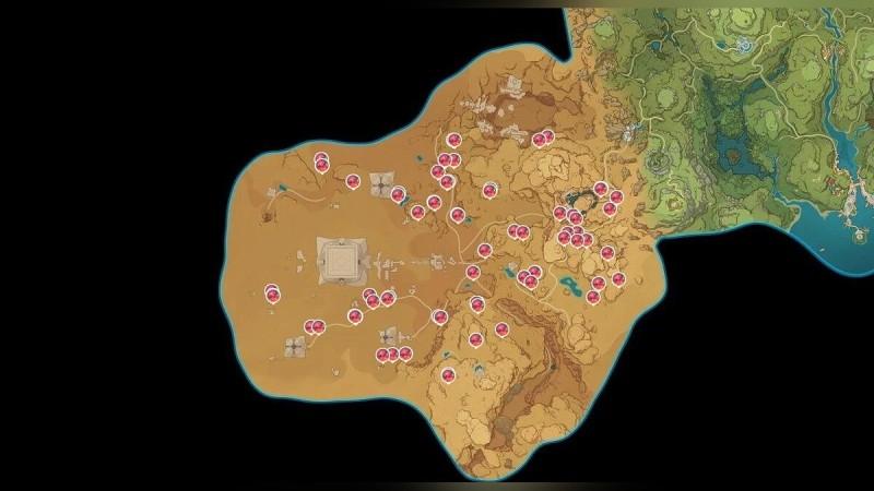 Где найти красноплодник в Genshin Impact — карта месторасположения ресурсов