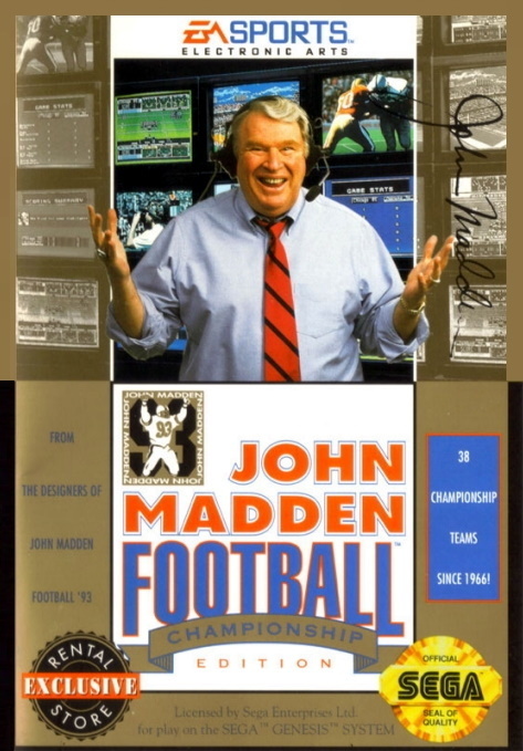 John Madden Football ’93 Championship Edition